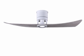 Lindsay 52"Ceiling Fan Matte White quiet and compact hugger fans