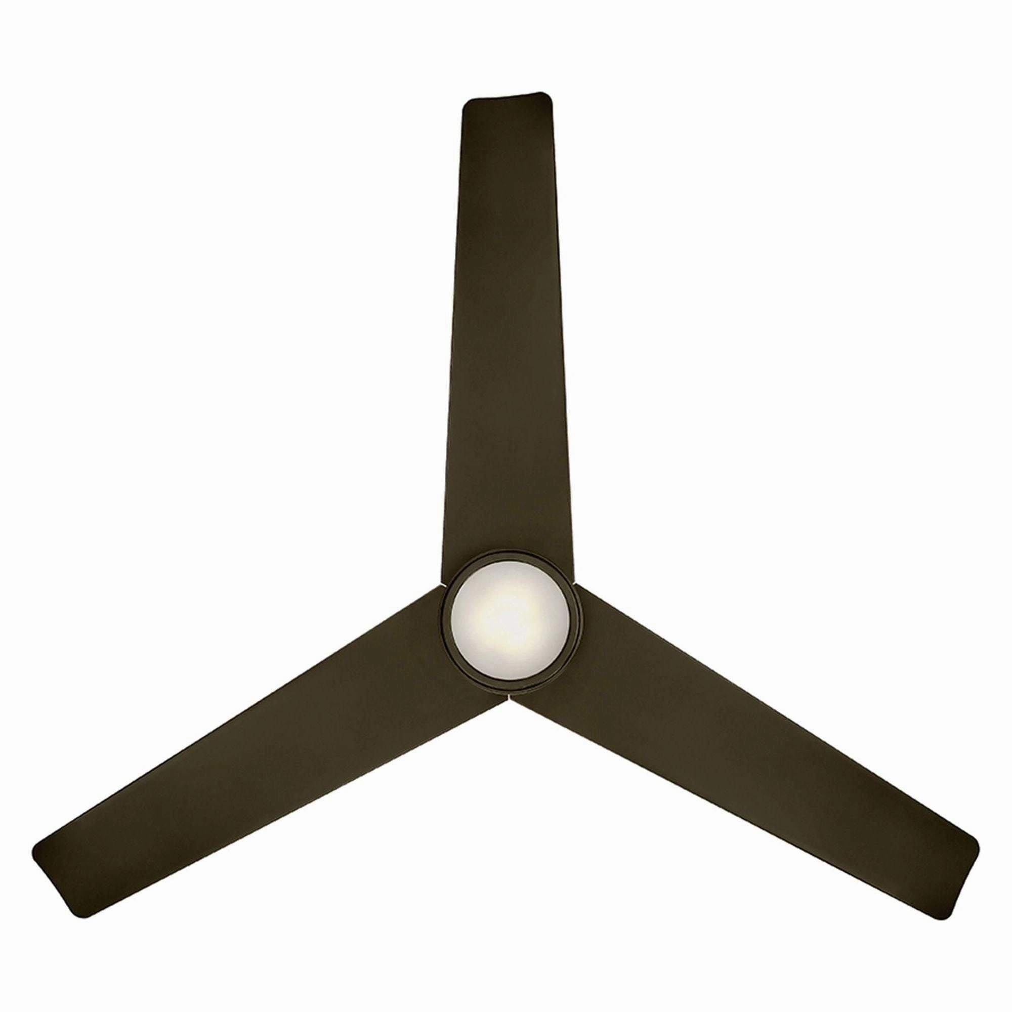 Lotus Indoor/Outdoor 3-Blade 54" Smart Ceiling Fan with LED Light Kit and Remote Control