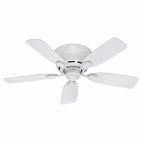 Low Profile 42"Ceiling Fan White hugger fans for rooms with low ceilings
