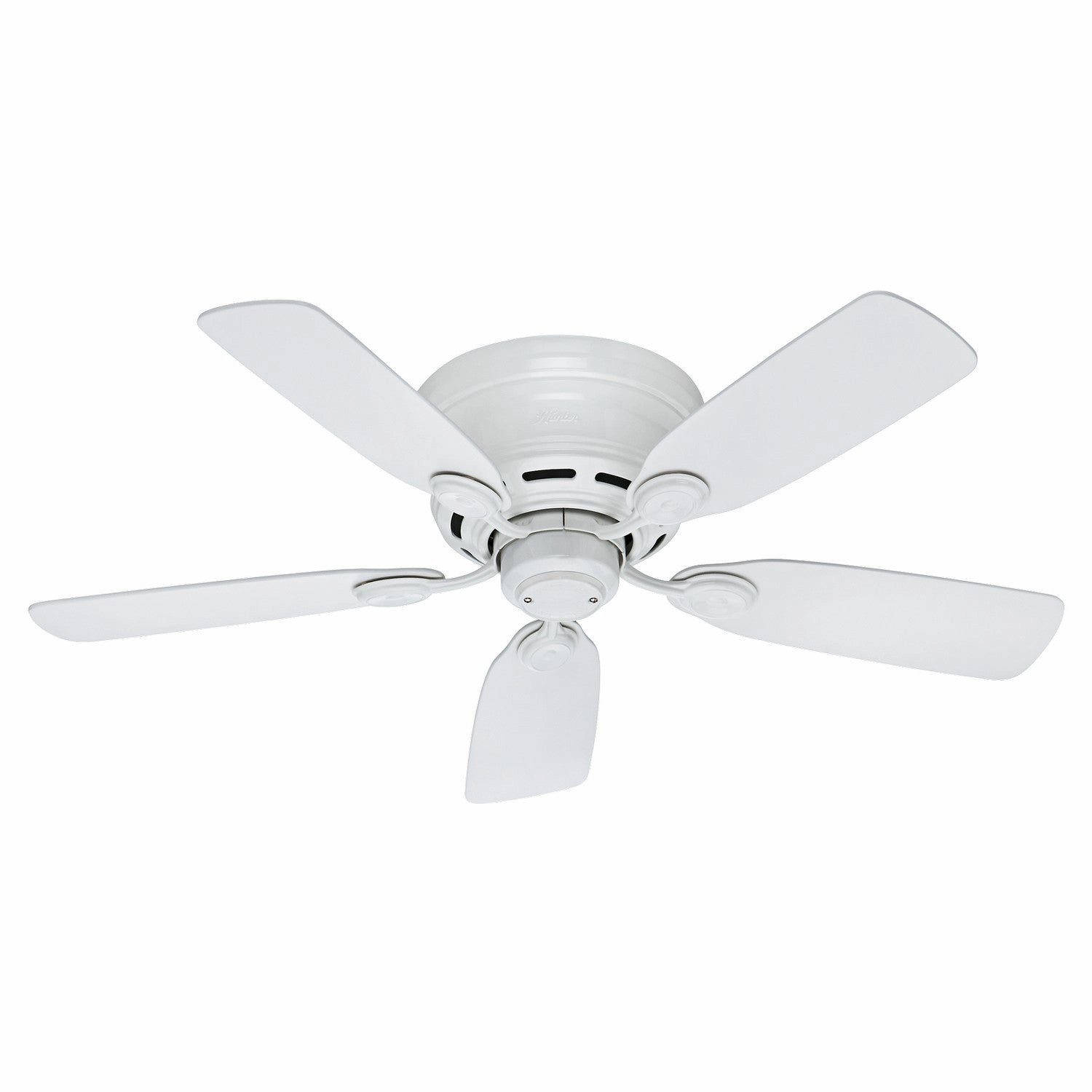 Low Profile 42"Ceiling Fan White hugger fans for rooms with low ceilings