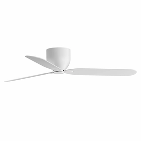 Lowell 52"Ceiling Fan Matte White ifan smart fans for connected homes
