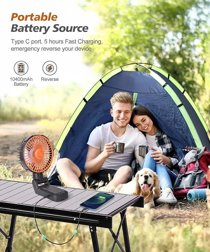 Magnetic Clip Fan  Stick & Cool Anywhere