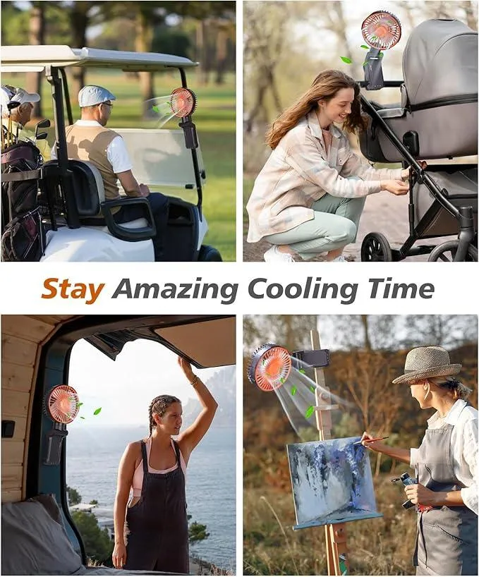 Magnetic Clip Fan  Stick & Cool Anywhere