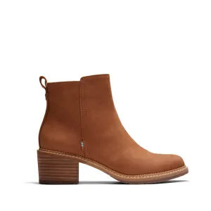 Marina Tan Leather Heeled Boot