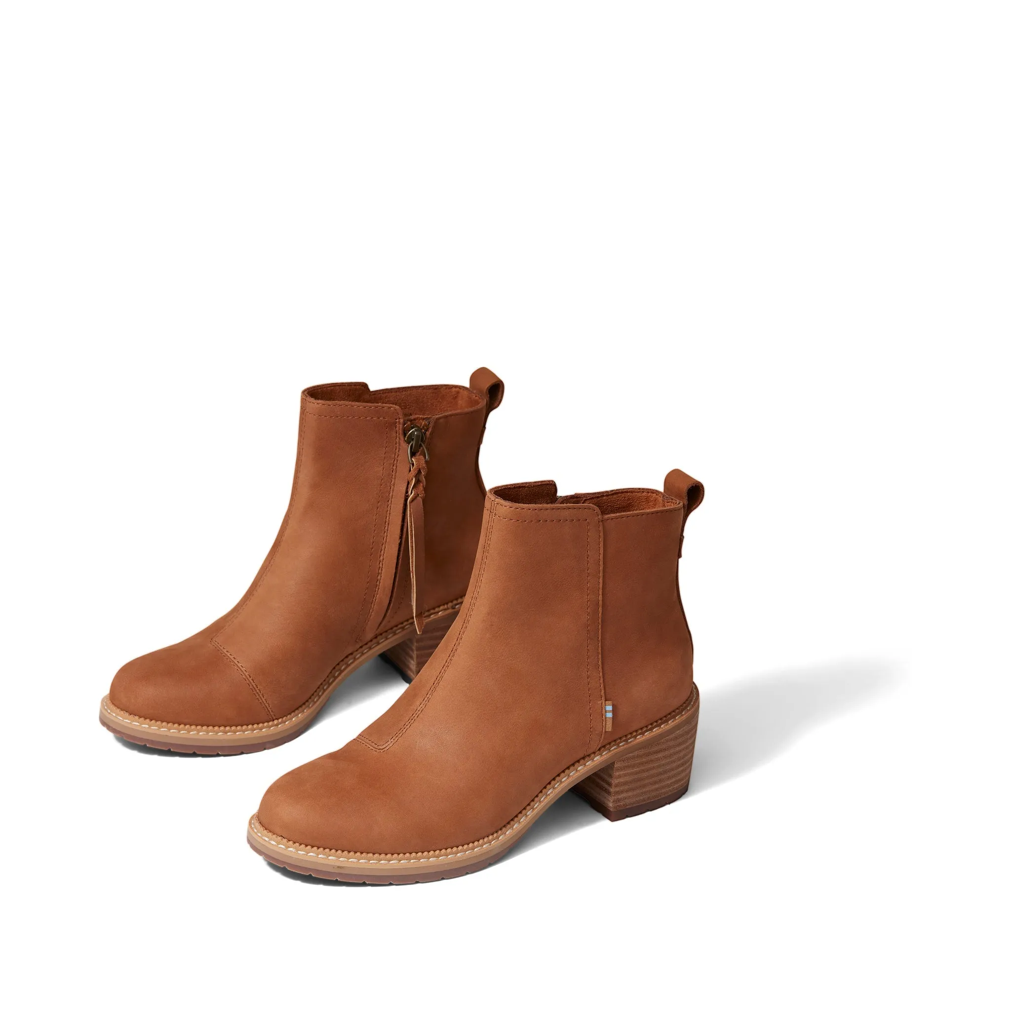 Marina Tan Leather Heeled Boot