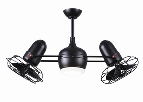 Matthews Fan Company Dagny LK 41" Indoor/Outdoor 18W LED Rotational Ceiling Fan with Remote adjustable indoor fans for cool airflow