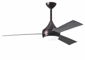 Matthews Fan Company Donaire 52" Outdoor LED AC Ceiling Fan with Remote quiet indoor fans for bedrooms and offices