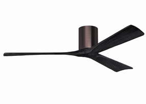 Matthews Fan Company Irene 3H 60" Indoor/Outdoor Hugger DC Ceiling Fan with Remote and Wall Control adjustable indoor fans for cool airflow