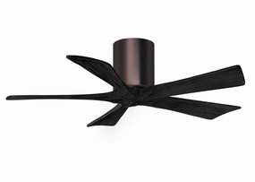 Matthews Fan Company Irene 5H 42" Indoor/Outdoor DC Hugger Ceiling Fan with Remote and Wall Control compact indoor fans for apartment use