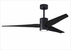 Matthews Fan Company Super Janet 60"Indoor/Outdoor DC LED Ceiling Fan with Remote and Wall Control powerful indoor fans for whole-room cooling