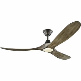 Maverick 60" LED Ceiling Fan led ceiling fans with light and remote