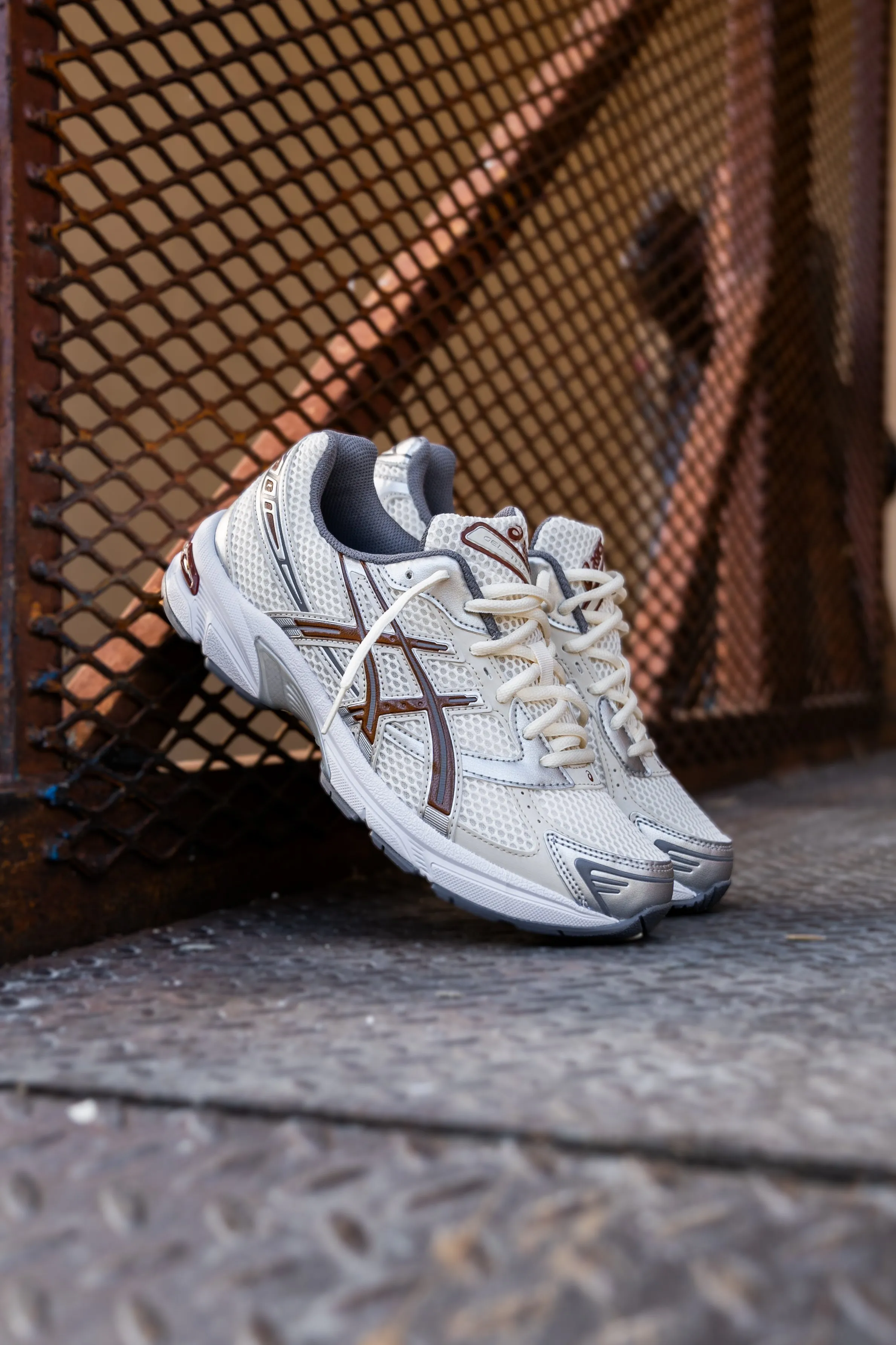 Mens Asics Gel-1130 (Cream/Reddish Brown) Asics Shoes