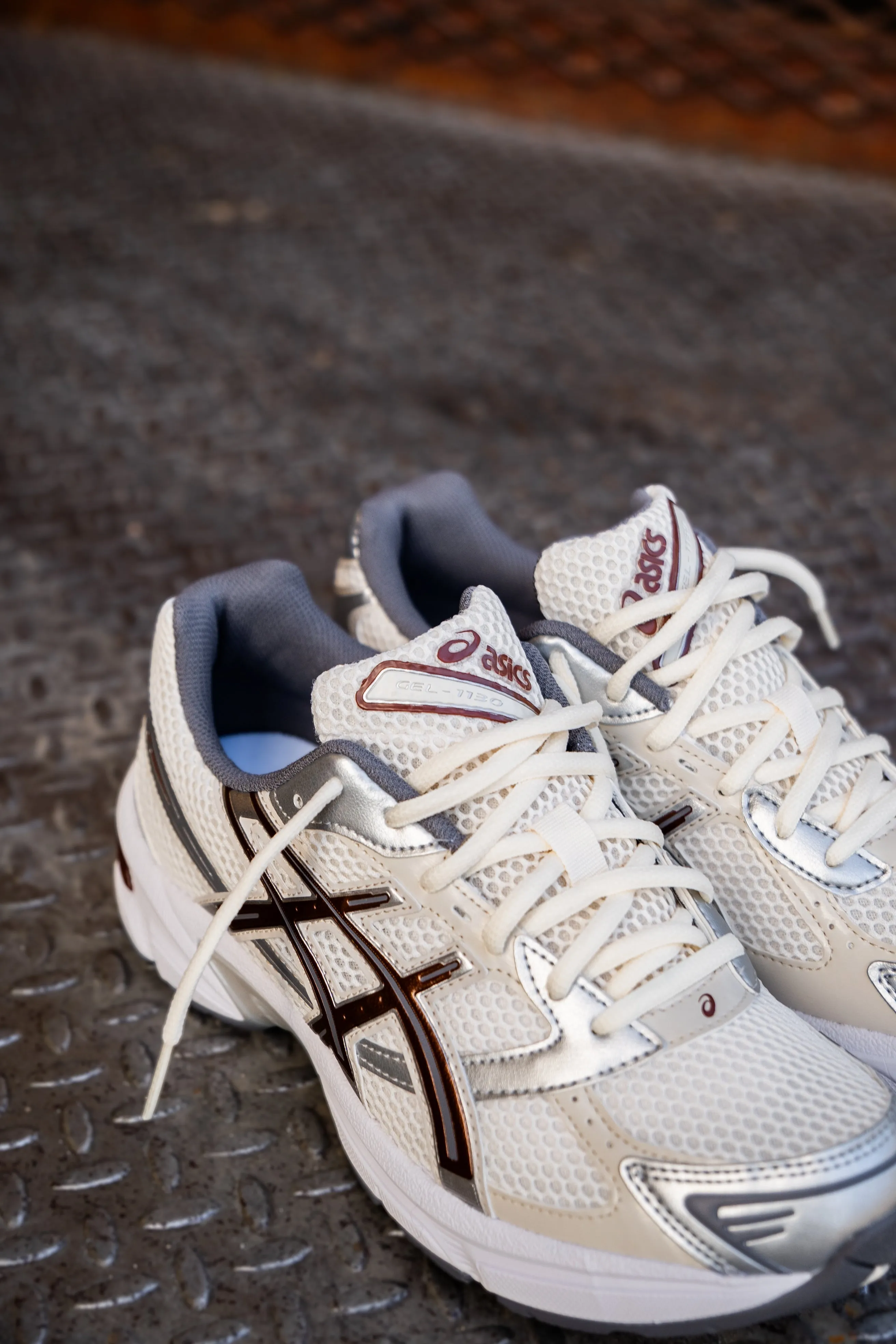 Mens Asics Gel-1130 (Cream/Reddish Brown) Asics Shoes