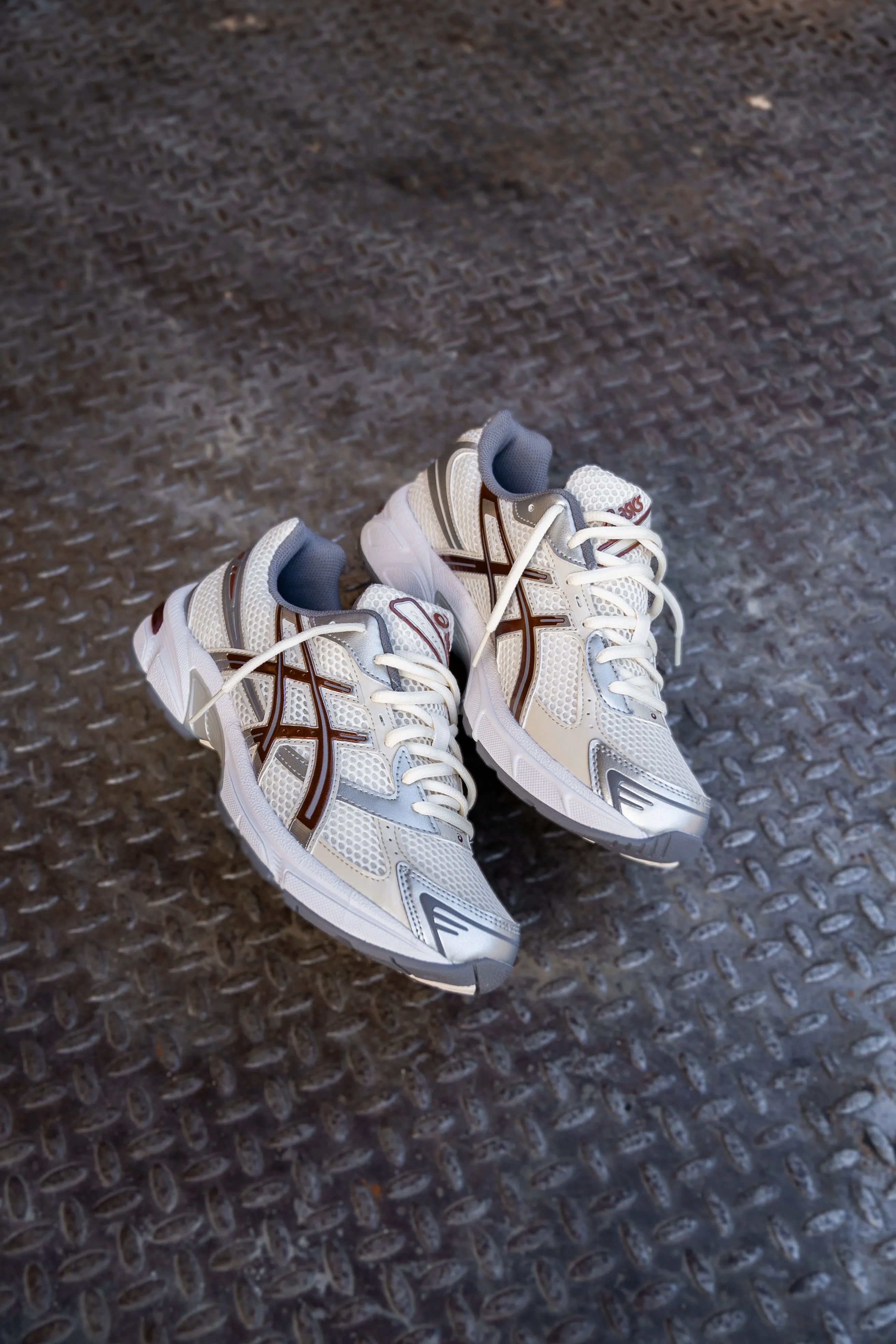 Mens Asics Gel-1130 (Cream/Reddish Brown) Asics Shoes