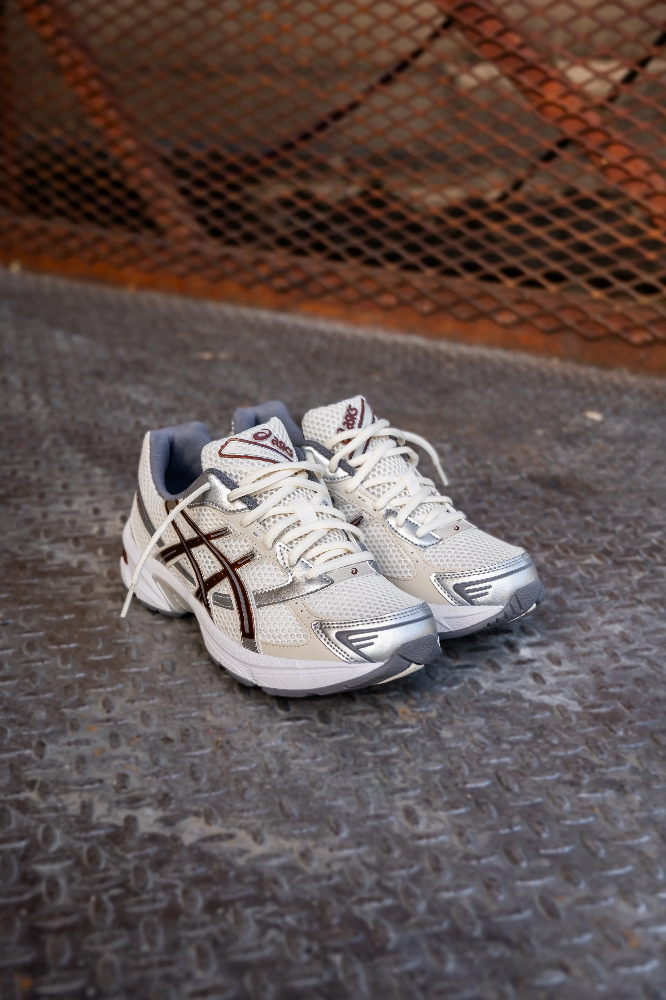 Mens Asics Gel-1130 (Cream/Reddish Brown) Asics Shoes