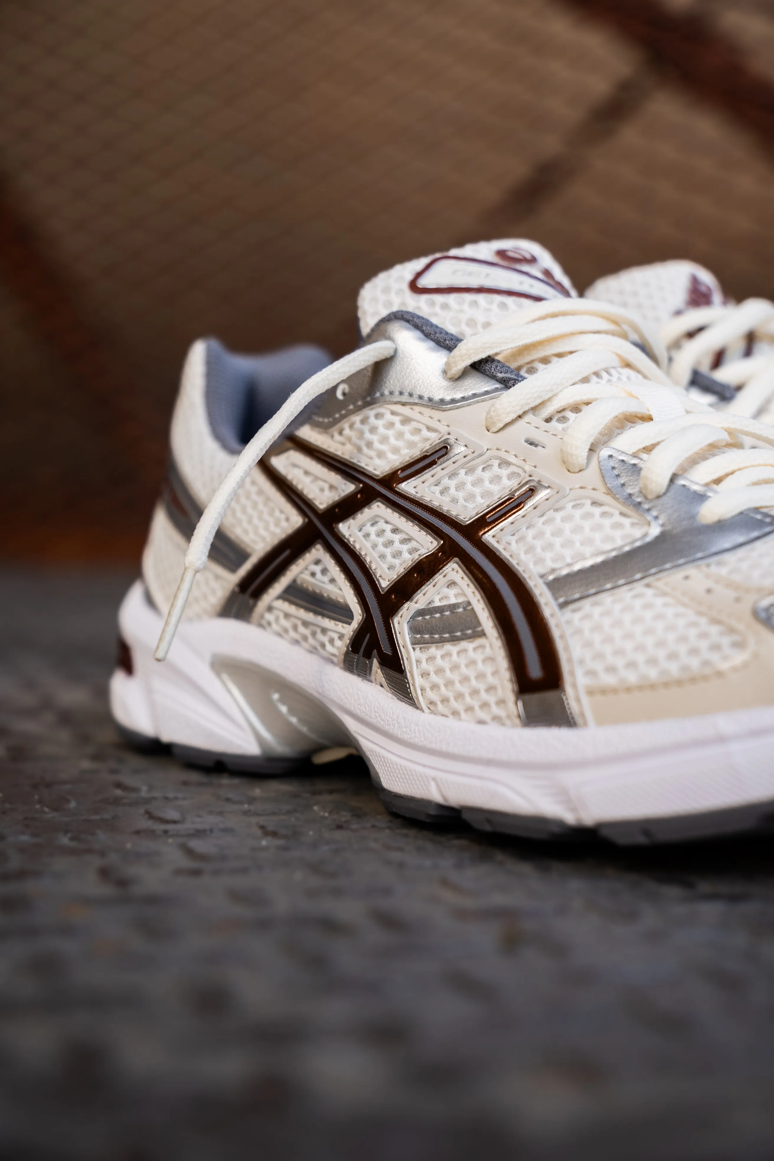 Mens Asics Gel-1130 (Cream/Reddish Brown) Asics Shoes