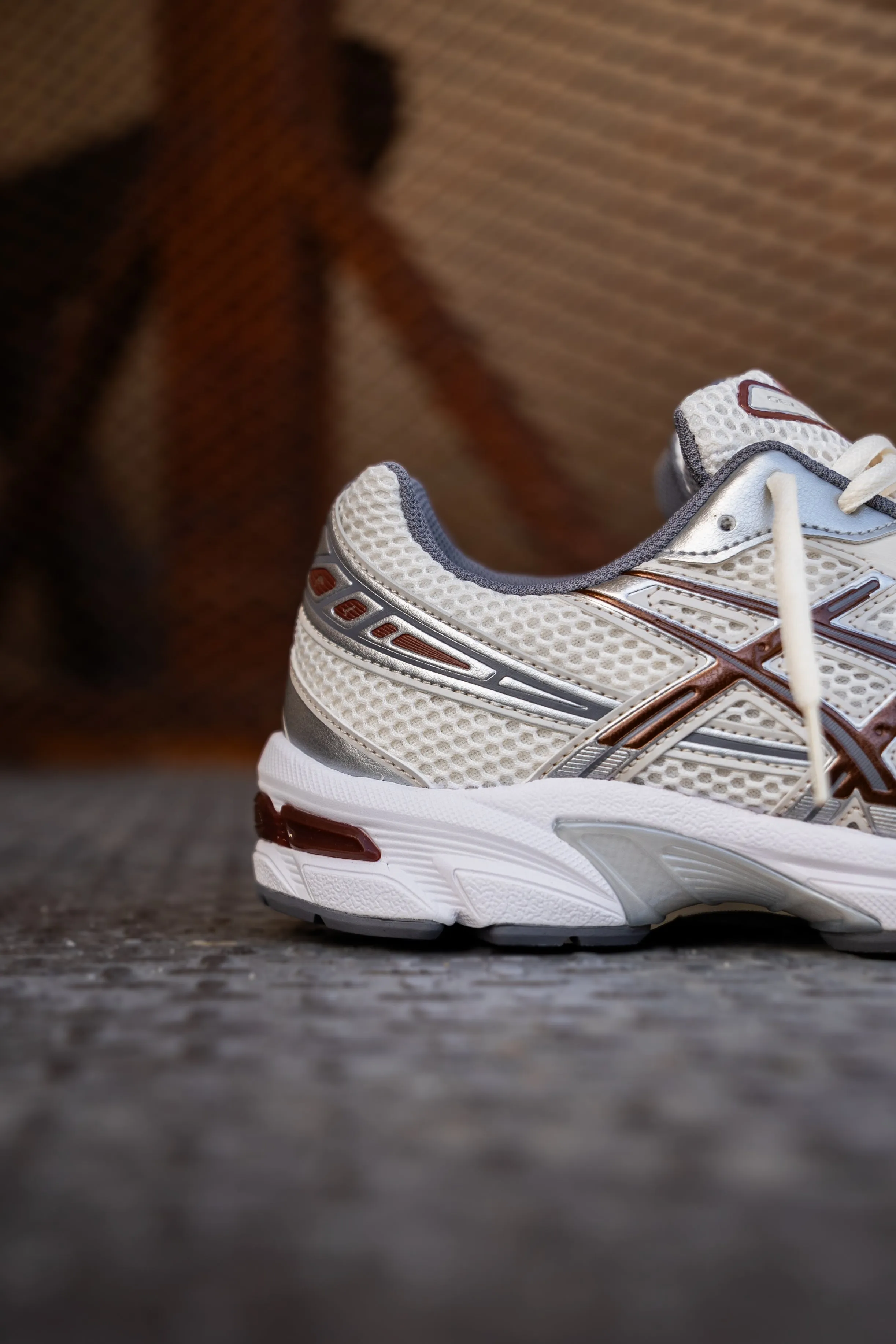 Mens Asics Gel-1130 (Cream/Reddish Brown) Asics Shoes