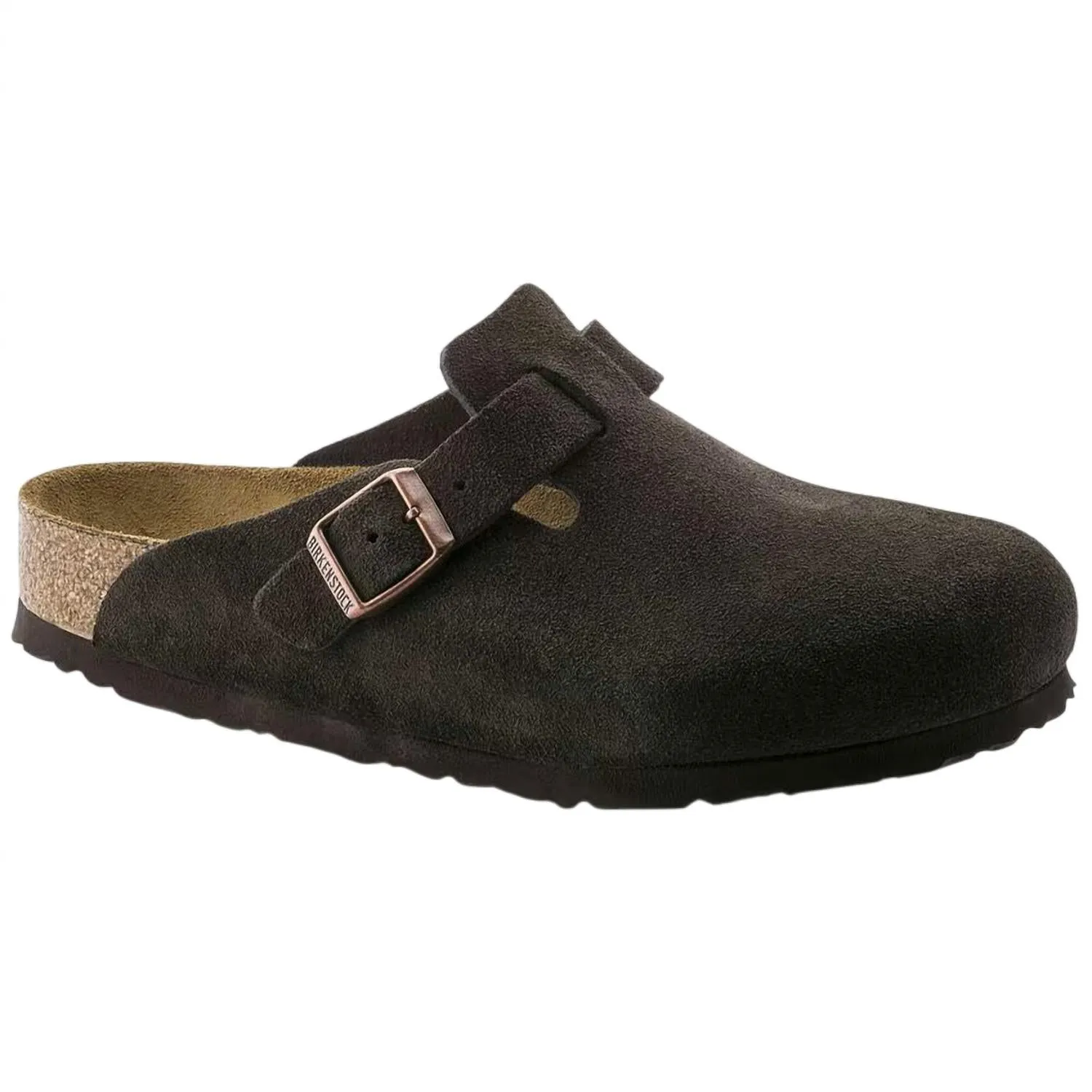 Men's Boston Soft Footbed Sandal In Mocha Suede