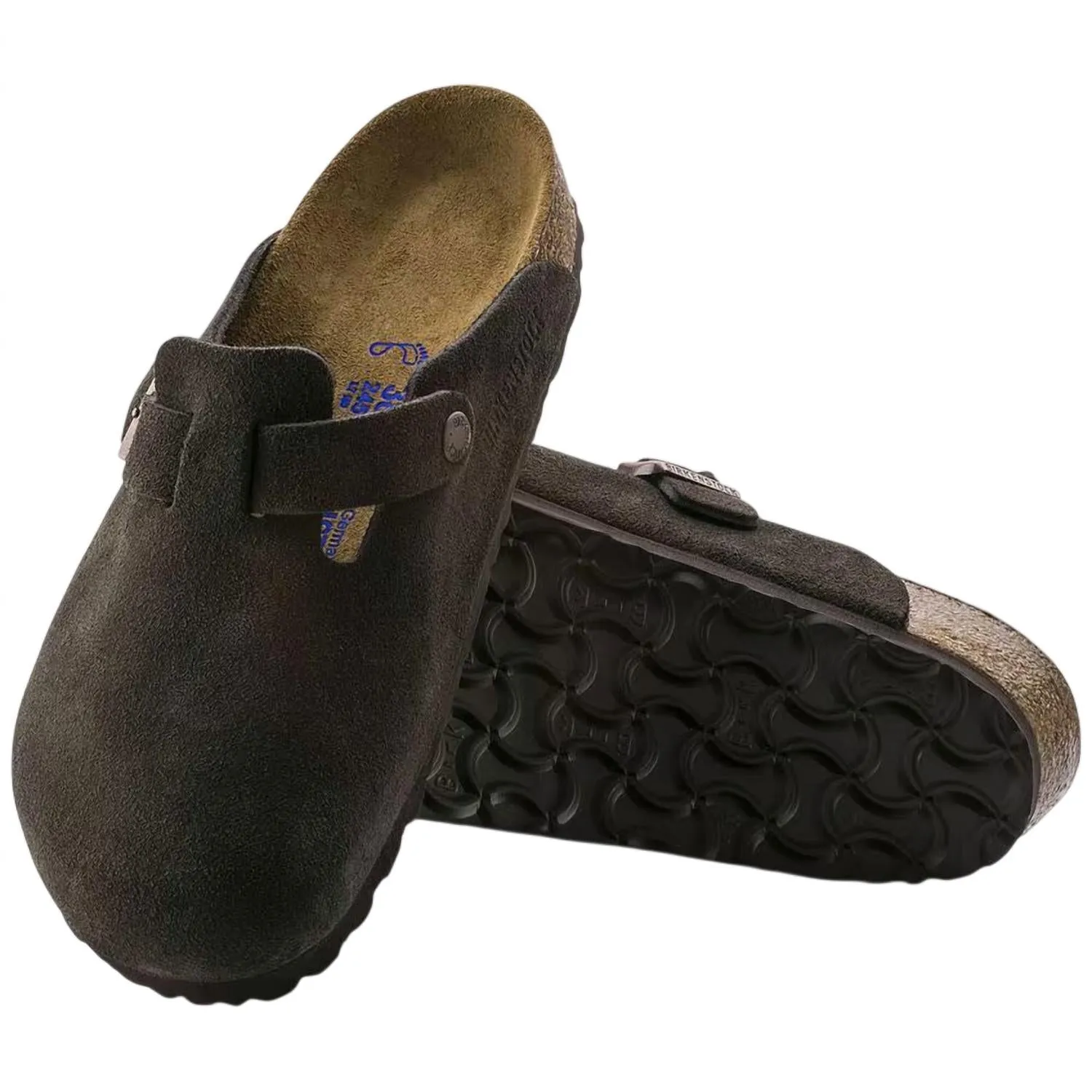 Men's Boston Soft Footbed Sandal In Mocha Suede
