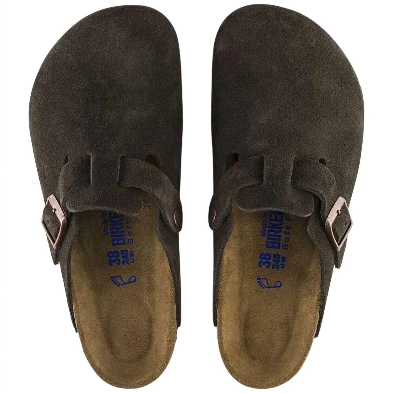 Men's Boston Soft Footbed Sandal In Mocha Suede