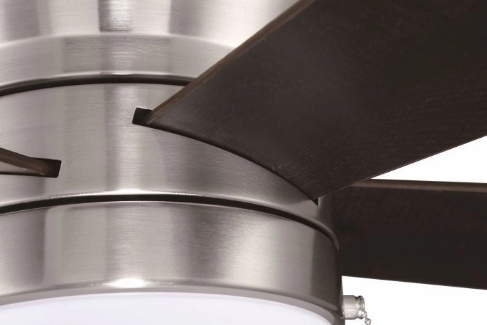 Merit 52"Ceiling Fan Brushed Polished Nickel
