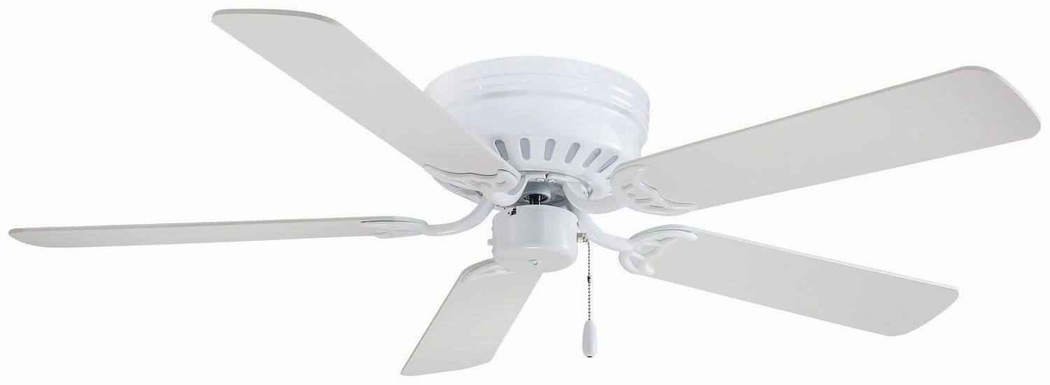 Mesa 52"Ceiling Fan White quiet and compact hugger fans