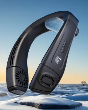 MGUP Neck Air Conditioner with 6 Adjustable levels,Cooling Neck Fan Support 360Airflow and Cooling Plate,5200mAh Portable Rechargeable Wearable Personal Fan,Fast Cooling for Women/Men Neck fan for hands-free comfort