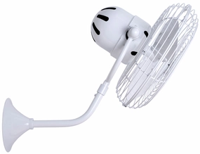 Michelle Parede 19"Wall Fan Gloss White compact portable fans for travel and camping