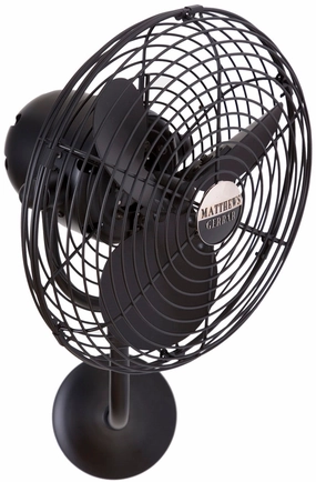 Michelle Parede 19"Wall Fan Matte Black compact portable fans for travel and camping