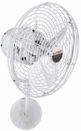 Michelle Parede 19"Wall Fan Polished Chrome compact portable fans for travel and camping