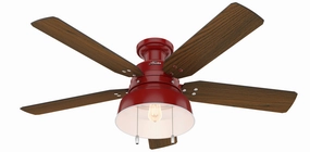 Mill Valley 52"Ceiling Fan Barn Red hugger fans for rooms with low ceilings
