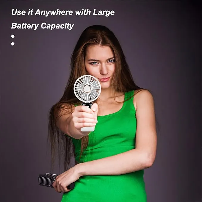 Mini Handheld Fan   LED  All-in-One Cooling