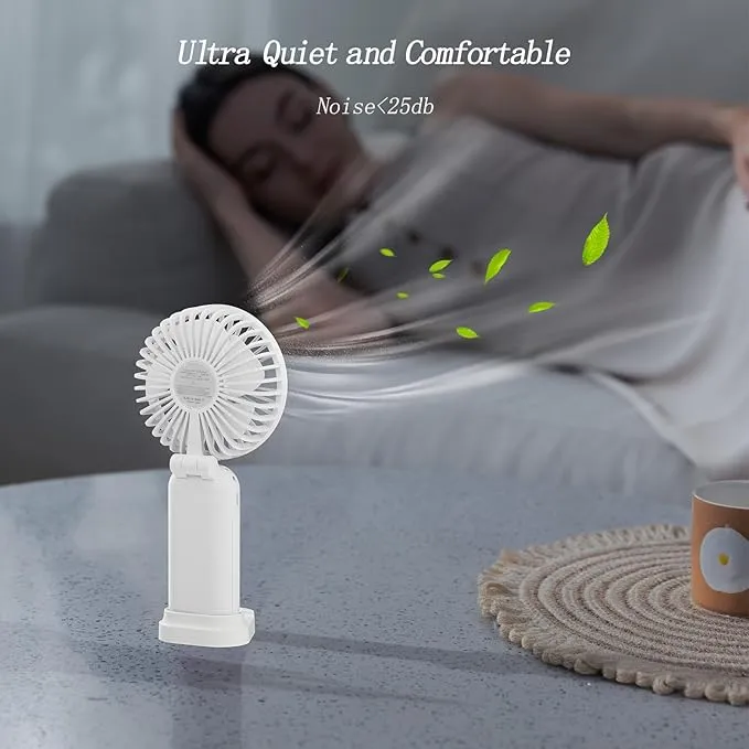 Mini Handheld Fan   LED  All-in-One Cooling