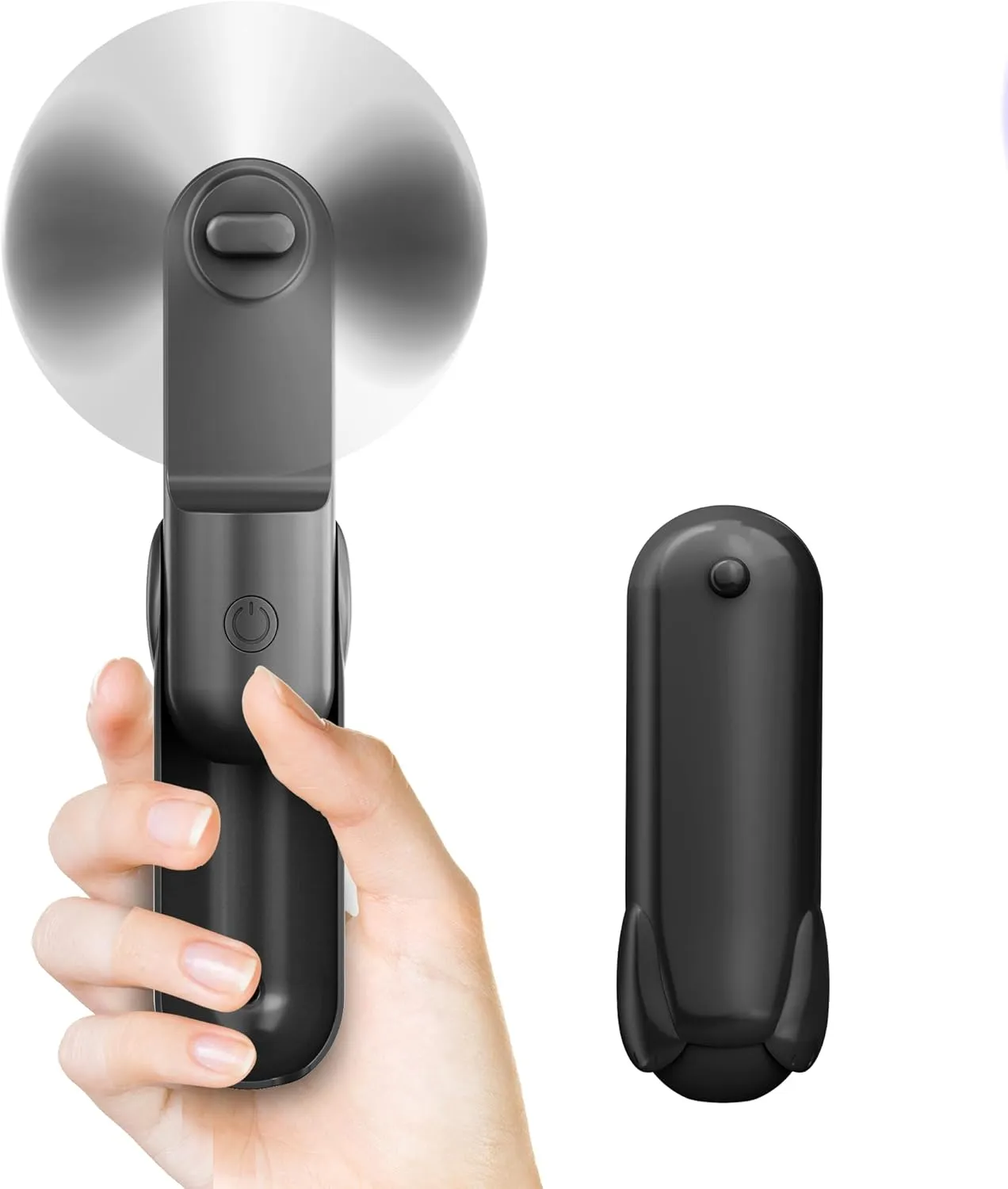 Mini Handheld Fan, Portable Hand Fan with USB Rechargeable, 2000 mAh Battery Operated, 3 Speeds Adjustable, 2 IN 1 Small Personal Pocket Fan for Women Girls Travel Outdoor Mini handheld fan for personal cooling