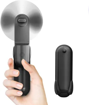 Mini Handheld Fan, Portable Hand Fan with USB Rechargeable, 2000 mAh Battery Operated, 3 Speeds Adjustable, 2 IN 1 Small Personal Pocket Fan for Women Girls Travel Outdoor Mini handheld fan for personal cooling