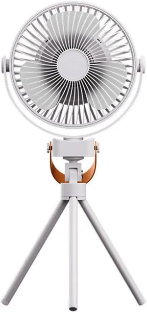 Mini Portable Camping FanBattery Operated Small Powerful USB Desk FanRechargeable fan with LED light and dual charging ports360 Rotate Personal Cooling Fan for Home Office Stroller (White) 360-degree rotating fan for home use