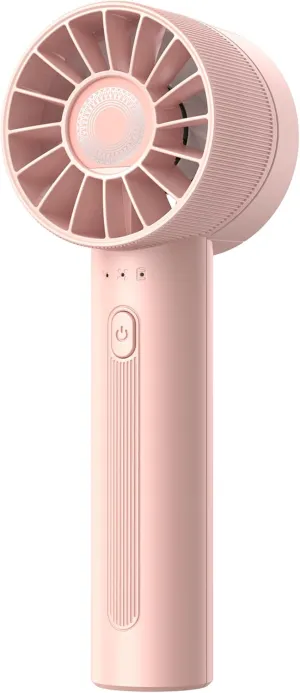 Mini Portable Fan, 3 Adjustable Speeds for Handheld Fan, 2600mAh Battert Capacity with 3-16H Usage Time and Newly Upgraded Motor, Best Gifts for men and Women (Pink) Mini handheld fan for personal cooling