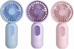 Mini Portable Fan 3 Pack, Cute Handheld Battery Operated Lightweight Small Personal Fan with 3 Speeds and USB Rechargeable Eyelash Fans for Stylish Girl Kids Women Men Office Outdoor Travel Camping Neck fan for hands-free comfort