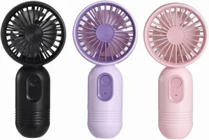 Mini Portable Fan 3 Pack, Cute Handheld Battery Operated Lightweight Small Personal Fans with 3 Speeds and USB Rechargeable Eyelash Fan for Stylish Girl Kids Women Men Office Outdoor Travel Camping Neck fan for hands-free comfort