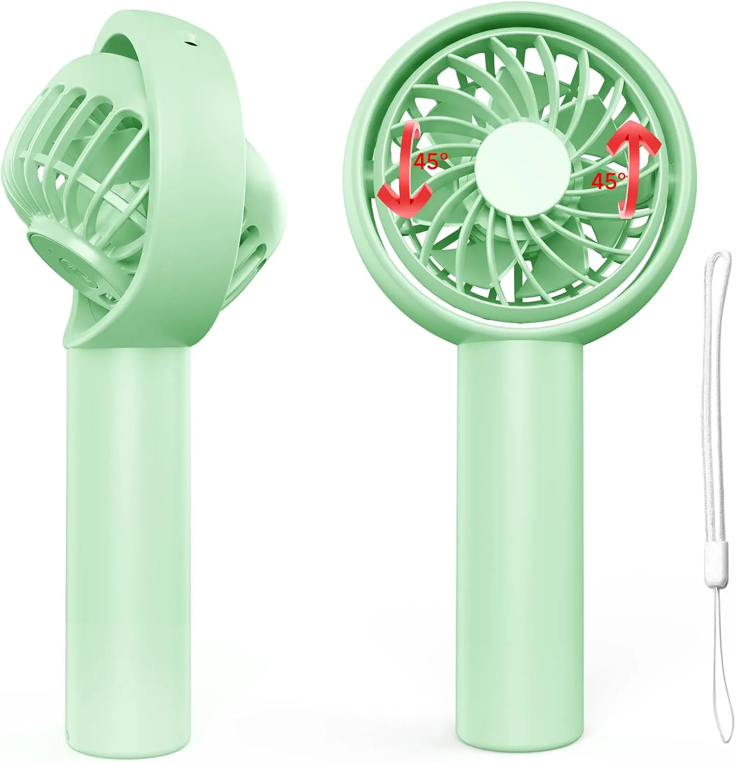 Mini Portable Fan[2025 Upgraded], 90Tilts Up&Down Handheld Fans with 3 Speed Adjustable, USB Rechargeable Personal Quiet Fan, Travel Essential for Stylish Girl/Women/Men/Pet/Indoor/Camping Mini handheld fan for personal cooling