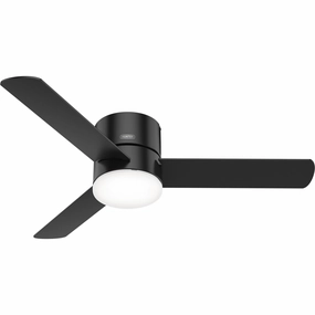 Minimus 52"Ceiling Fan Matte Black space-saving huggers with modern style