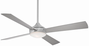 Minka Aire Aluma 52" Ceiling Fan with 20W Dimmable LED Light Modern ceiling fan for home cooling