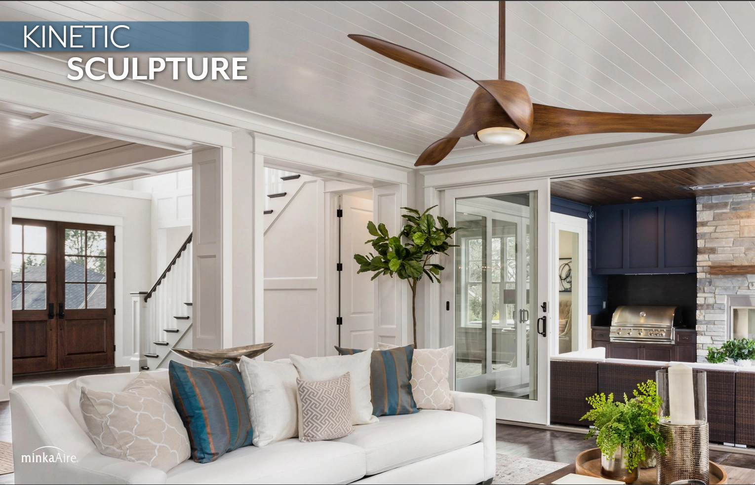 Minka Aire Artemis Led 58" Smart DC Ceiling Fan with 20W LED and Remote