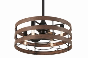 Minka Aire Audrey 26" Fandelier with Dimmable LED light and Remote Control chandelier ceiling fans for elegant decor