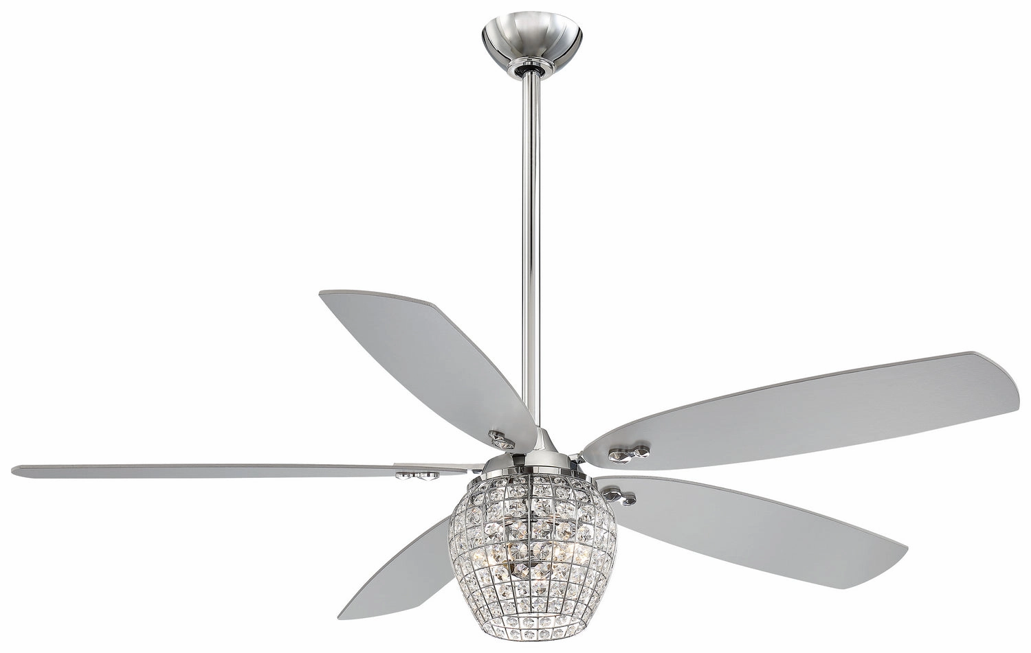 Minka Aire Bling 56" DC Ceiling Fan with Dimmable LED Light and 6 Speed Remote Control whisper-quiet fans for indoor comfort