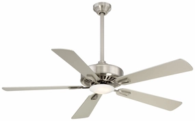 Minka Aire Contractor Plus 52" Ceiling Fan with Dimmable LED Light and Remote Control Modern ceiling fan for home cooling