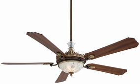 Minka Aire Cristafano 68" Ceiling Fan with LED Light and Wall Control Modern ceiling fan for home cooling