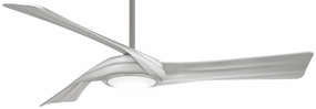 Minka Aire Curl 60" Smart DC Ceiling Fan with 20W LED Light and Remote Control adjustable indoor fans for better cooling