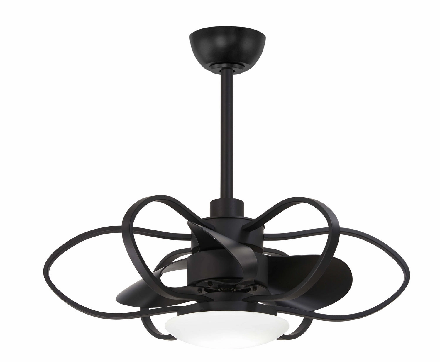 Minka Aire Gordon 29" Fandelier in Coal with Dimmable LED light and Remote Control chandelier ceiling fans for elegant decor