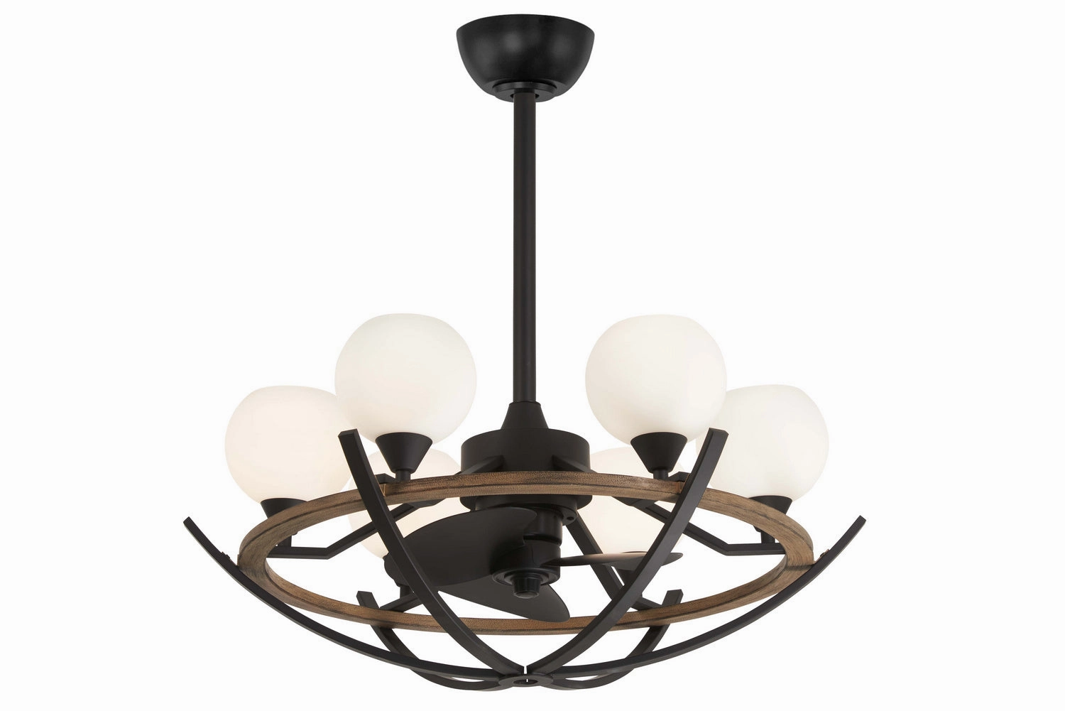 Minka Aire Marilyn 30" Fandelier with Dimmable LED light and Remote Control chandelier ceiling fans for elegant decor